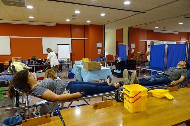 Colecta de sangre en la Escuela Andaluza de Salud Pública (EASP)