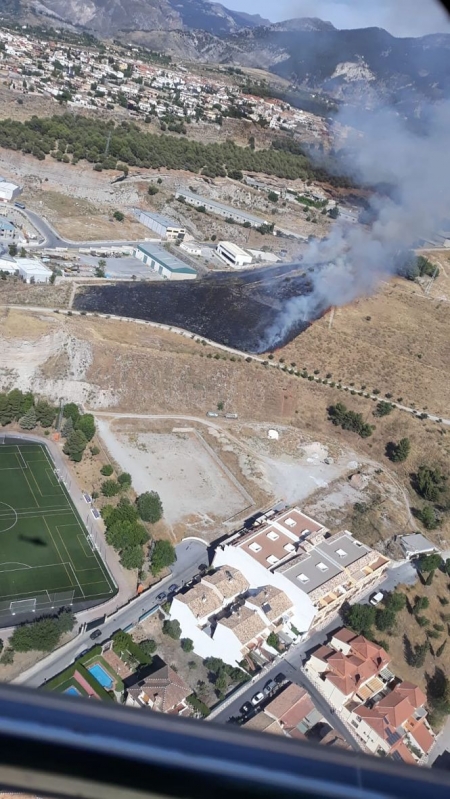 Zona de Cájar donde se ha producido el incendio (INFOCA)