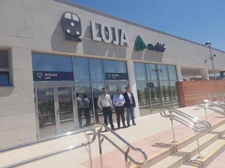 Joaquín Camacho, Alcalde de Loja en la estación de trenes (AYTO. LOJA) 