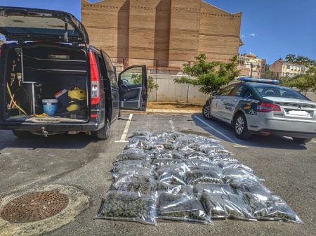Marihuana incautada por la Guardia civil (OPC GUARDIA CIVIL) 