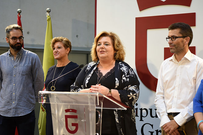 Fatima Gómez, Diputada de Cultura en Funciones ha presentado el certamen de bandas (J. GROSSO / DIPGRA)