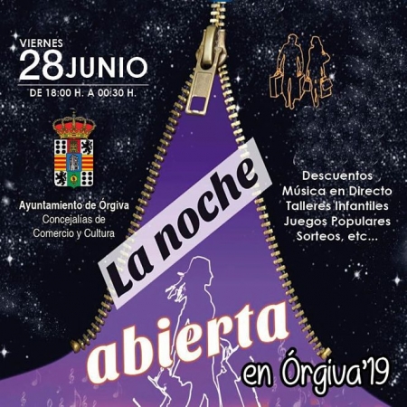Orgiva celebrará su noche abierta (AYTO. ORGIVA