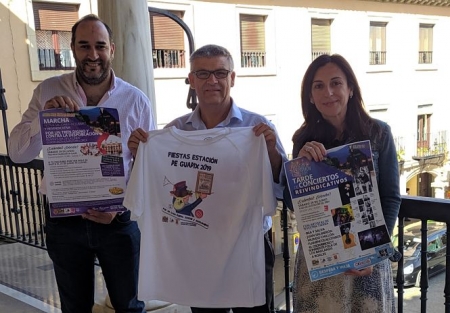 Jesús Lorente, Alcalde de Guadix ha presentado la marcha (GUADIX POR EL TREN)