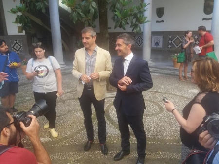 César Díaz y Manuel Olivares han comparecido ante los medios (EUROPA PRESS)