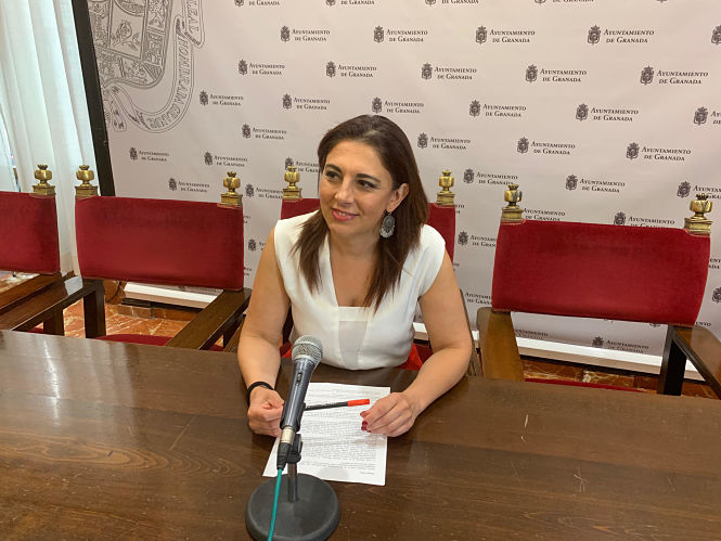 Raquel Ruz en rueda de prensa (PSOE)