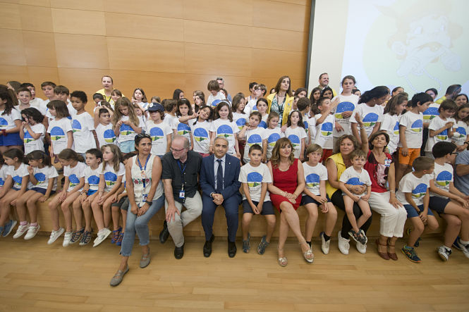 Foto de familia de los participantes en el tercer turno de `Verano con Ciencia` (PARQUE DE LAS CIENCIAS)