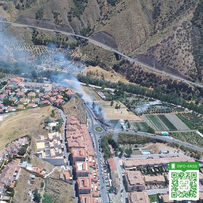 El Incendio de Cenes de la Vega se ha quedado en conato (INFOCA)