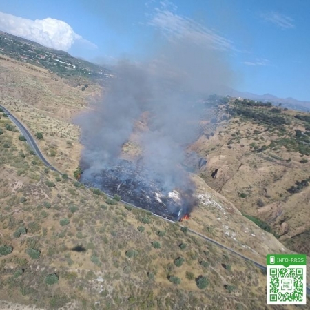 Incendio en el Cerro de Granada (INFOCA)