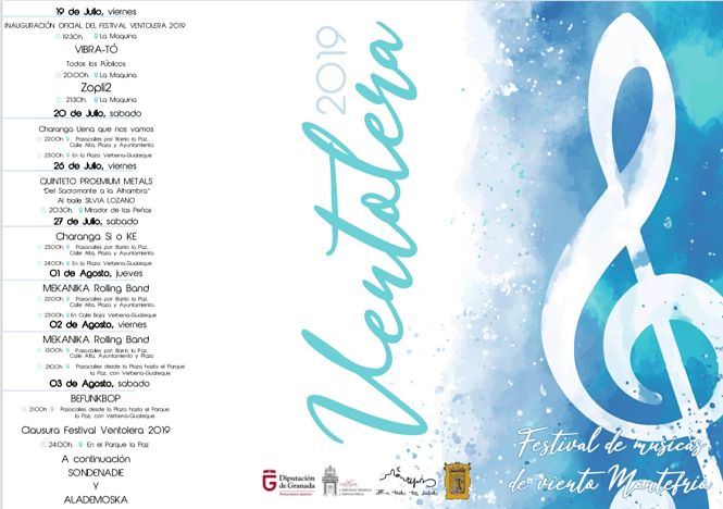 Programación de `Ventolera 2019` (DIPGRA)