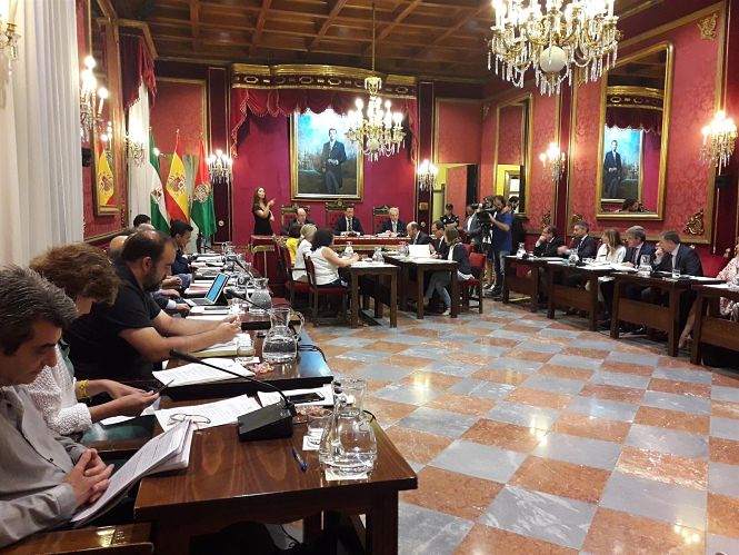 Pleno de organización del Ayuntamiento de Granada (EUROPA PRESS)