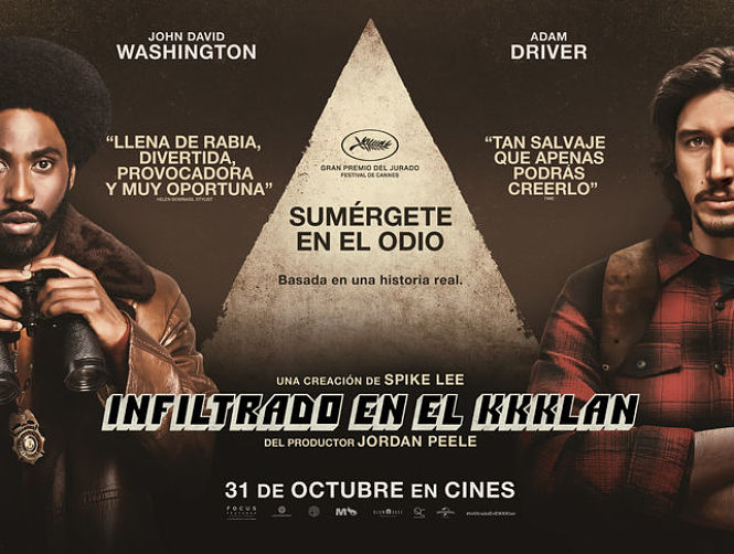 `Infiltrado en el KKKlan` se podrá disfrutar en Cinema en la plaza
