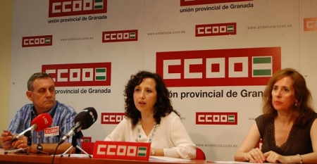 Miembros de CCOO en rueda de prensa (CCOO/ARCHIVO)