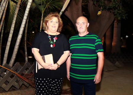 La diputada de Cultura, Estima Gómez junto al alcalde de Busquístar, Joaquín Álvarez (DIPGRA)