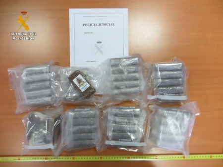 Hachís incautado por la Guardia Civil (GUARDIA CIVIL)