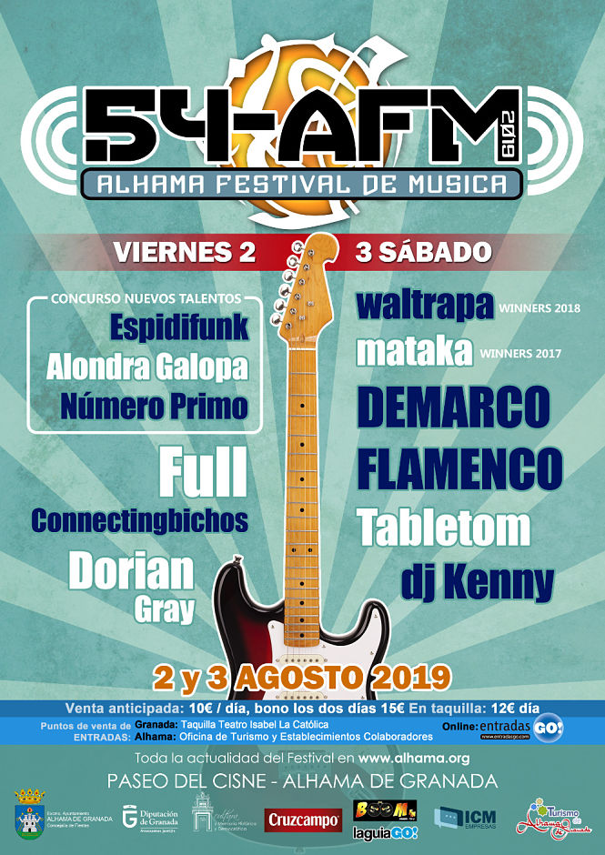 Cartel de lujo para el Festival de Alhama (ALHAMA COMUNICACIÓN)