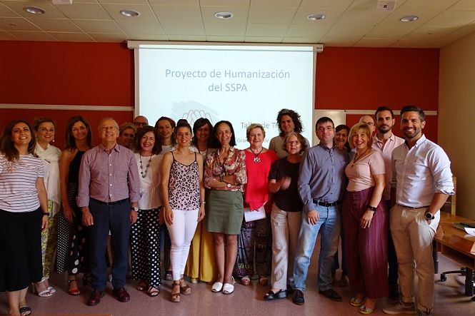 Integrantes del primer taller de identificación de buenas prácticas innovadoras en Humanización del SSPA (EASP)