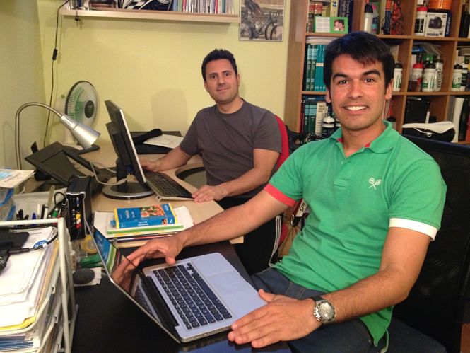 Dos de los autores de este trabajo, los investigadores de la UGR Mikel Zabala y Jaime Morente (UGR)