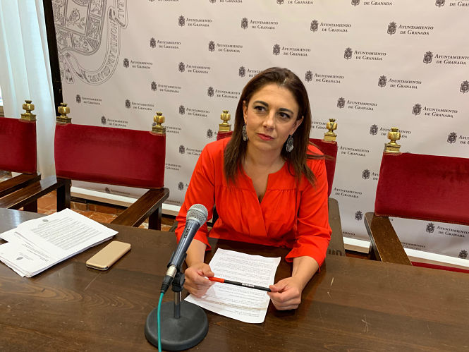 Raquel Ruz en rueda de prensa (PSOE)