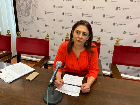 Raquel Ruz en rueda de prensa (PSOE)