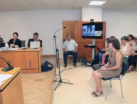 Juana Rivas durante un juicio  (POOL)