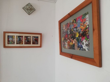 Algunas de las obras que se pueden ver en la exposición (MDAD. ALPUJARRA)