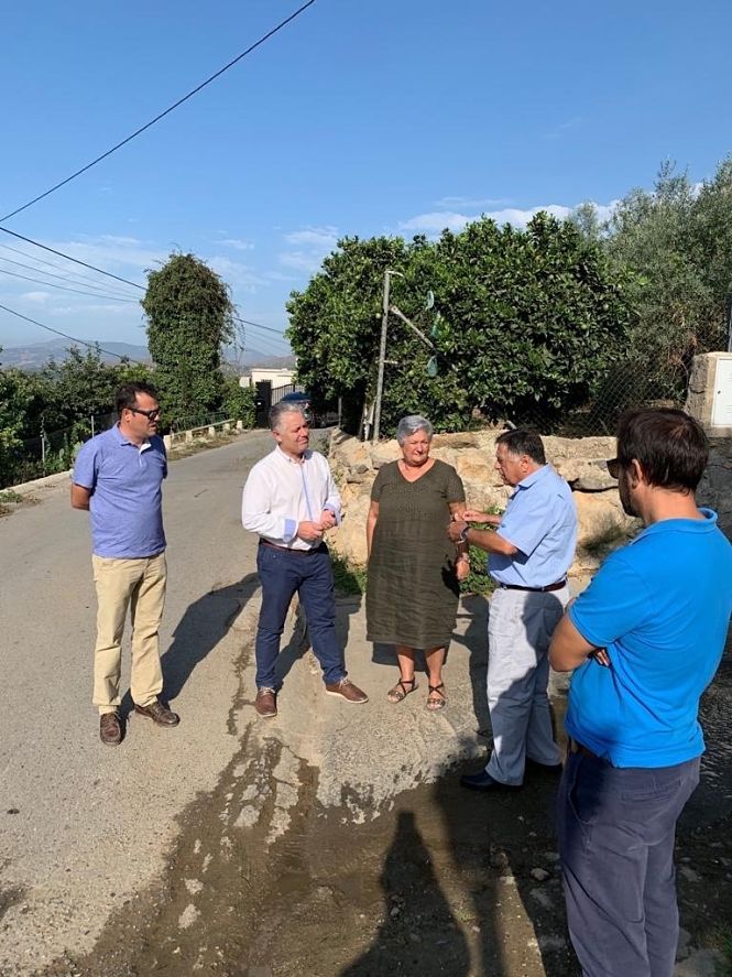 José Maria Villegas, Diputado de obras públicas ha visitado la carretera donde se realizarán las obras (DIPGRA)