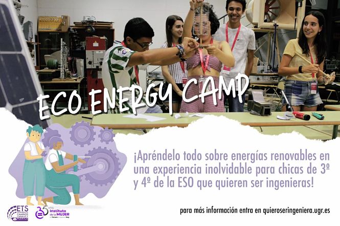 Cartel del Campus de energías renovables para chicas (UGR) 