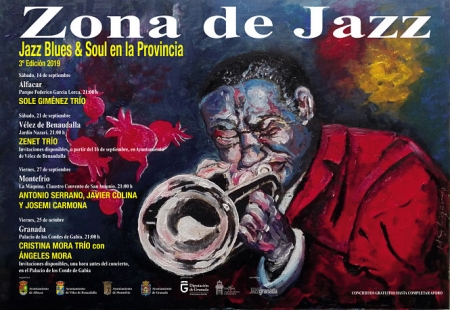 Cartel del certamen `Zona de Jazz` (DIPUTACIÓN DE GRANADA)