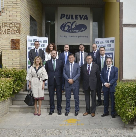 Luis Salvador ha visitado las instalaciones de Puleva (JAVIER ALGARRA) Luis Salvador ha visitado las instalaciones de Puleva (JAVIER ALGARRA)