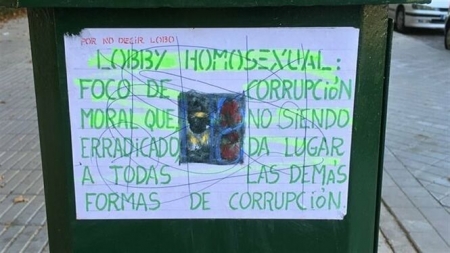 Una de las pintadas aparecidas (PODEMOS-IU) Una de las pintadas aparecidas (PODEMOS-IU)