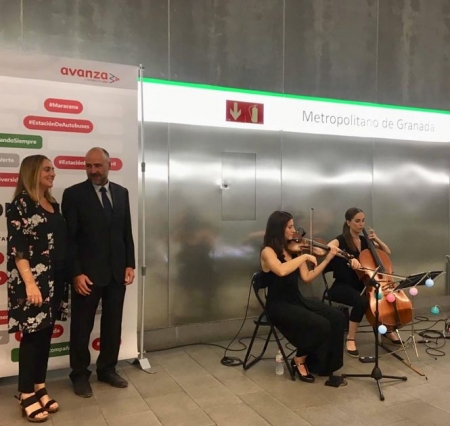Marifran Carazo en el concierto de celebración del aniversario del metro (JUNTA Marifran Carazo en el concierto de celebración del aniversario del metro (JUNTA