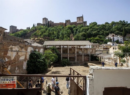 Obras en el Maristan (PATRONATO DE LA ALHAMBRA)