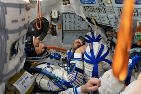 Luka Parmitano durante una misión (PARQUE DE LAS CIENCIAS)