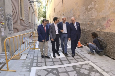 Sebastian Pérez ha visitado las obras (JAVIER ALGARRA) Sebastian Pérez ha visitado las obras (JAVIER ALGARRA)