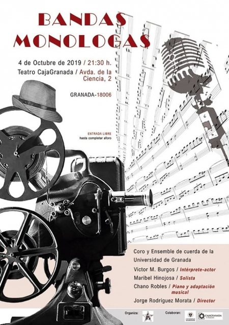 Cartel del espectáculo `Bandas monólogas` (GRANADA NOIR)