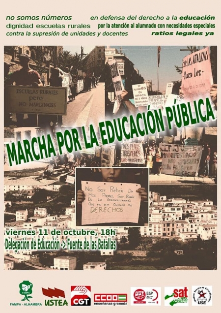 Marcha convocada contra los recortes (PODEMOS) 