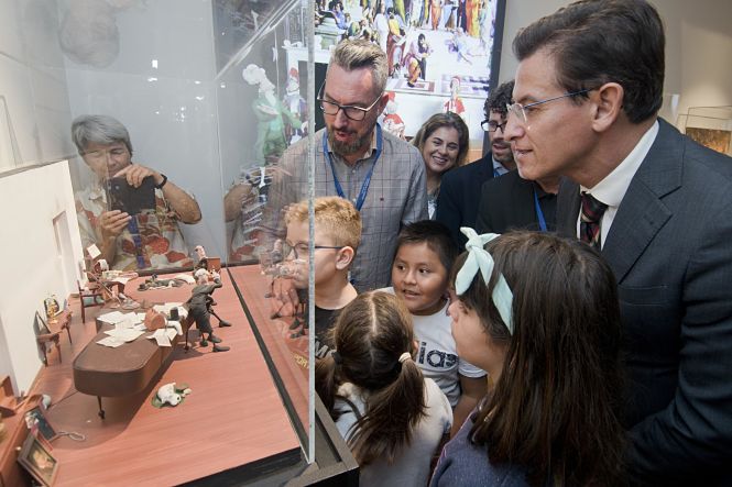 Luis Salvador ha visitado la expocisión (PARQUE DE LAS CIENCIAS)