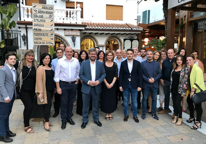 Fran Hervías durante el acto en Huétor Vega (CS)  