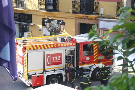 Bomberos de Almuñécar, incendio