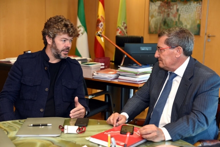 José Entrena ha recibido a Pablo Heras-Casado (J. GROSSO / DIPGRA)