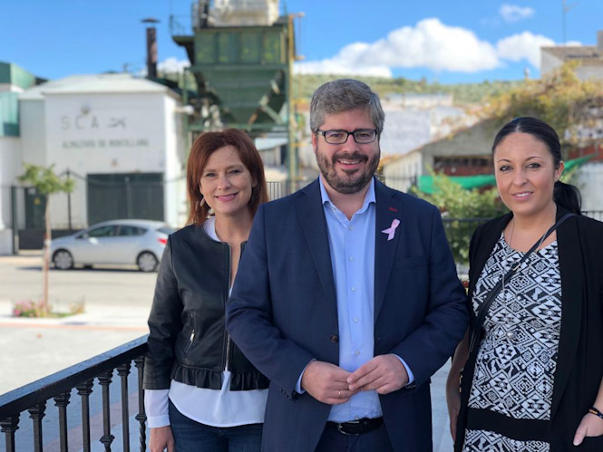 Fran Hervías durante su visita a los Montes Orientales (CIUDADANOS)