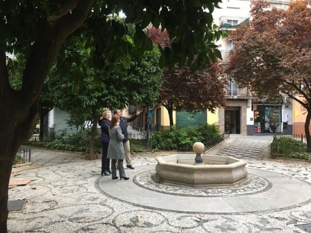 Miembros de Vox han visitado la plaza (VOX) 