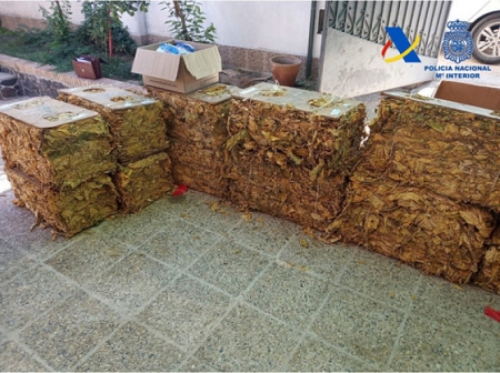 Tábaco incautado por la Policía Nacional (POLICÍA NACIONAL) 