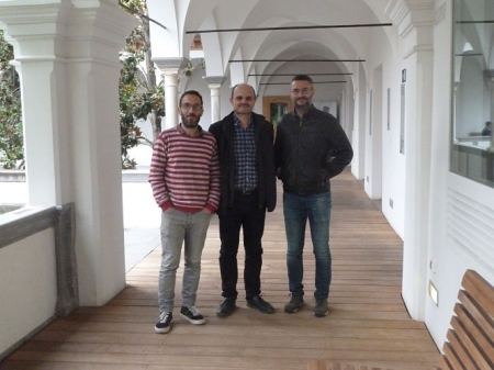 Autores de la publicación, de izquierda a derecha: Rubén Mora, Francisco J. Abarca y Sergio Campos (UGR)