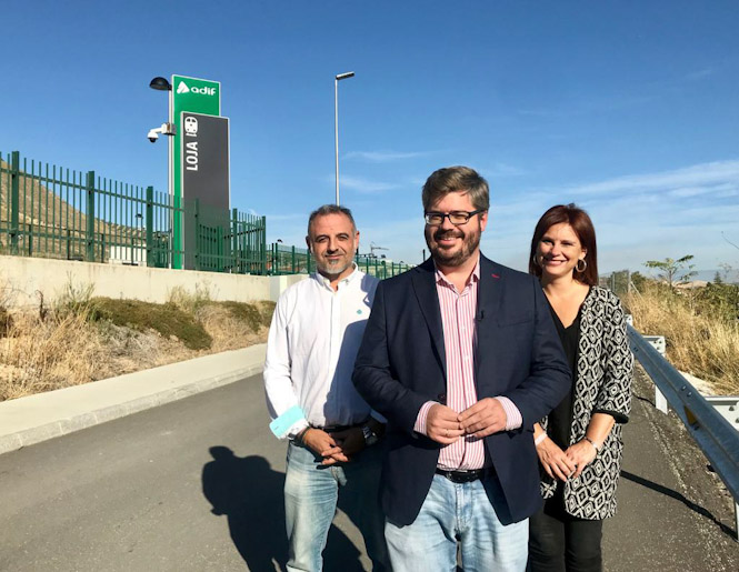 Fran Hervías ha visitado la estación de Loja (CS)