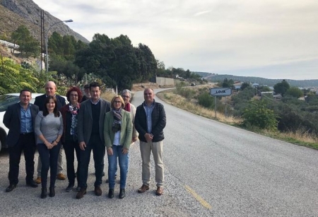 Miembros del PSOE ha visitado la carretera Loja-Ventorros (PSOE) 