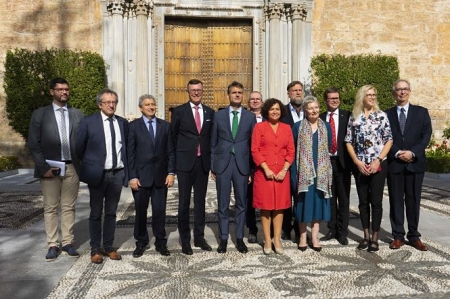 Foto de familia del Consejo de Rectores de Arqus que se constituyó formalmente en Granada el pasado 18 de octubre (UGR)