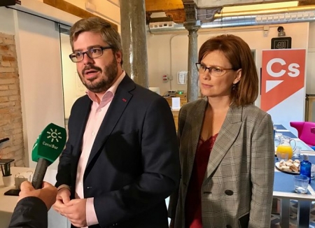 Fran Hervías durante el desayuno informativo (CS)