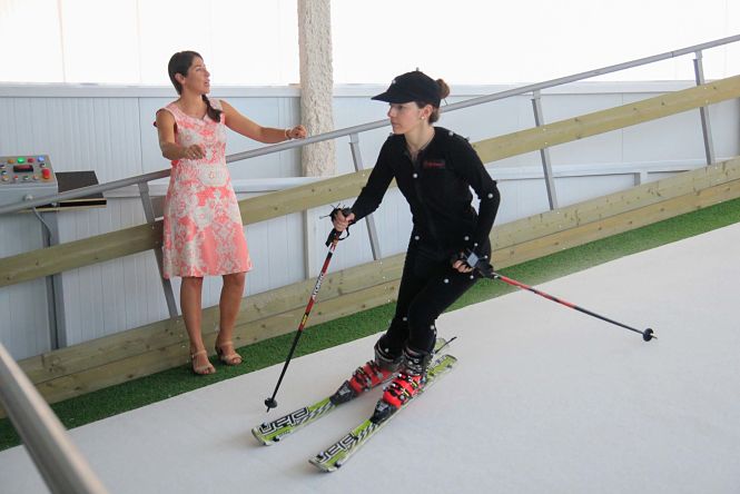 En el IMUDS se puede esquiar sin pisar la nieve (UGR)