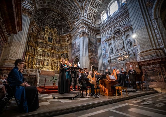 Vox Luminis durante un concierto 
